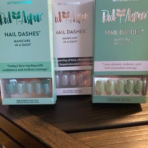 Nail Dashes, 3 sets. Brand new in boxes.